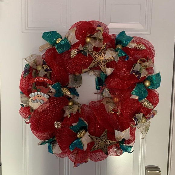 New handmade Christmas wreath - Picture 1 of 4